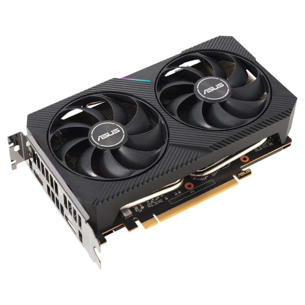 Asus Graphic Card Dual RX 6500 XT 4GB DDR6 V2 OC Dual Fan view 3